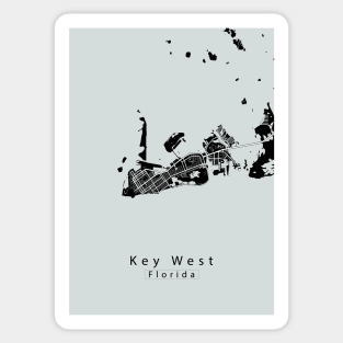 Key West Florida Island Map Sticker